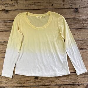 Candace Cameron Bure The Ocean Dipped Long-Sleeve Tee Size XS